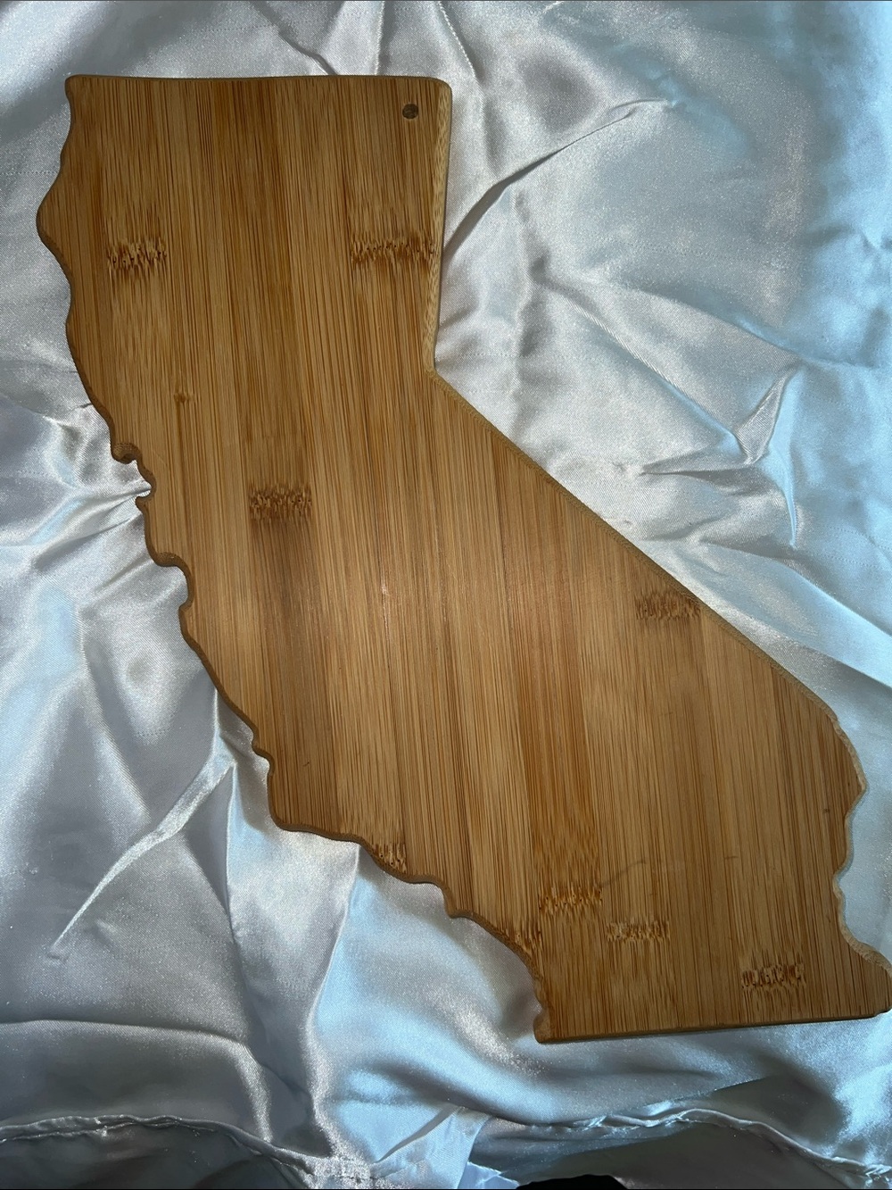 Totally Bamboo California-Shaped Bamboo Cutting/Serving Board - Natural Wood